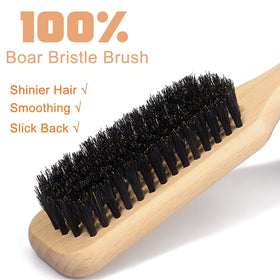 SPRINGSUGAR brush being used to smooth hair for a sleek ponytail