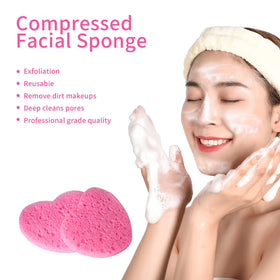 Spunspon stacked compressed sponges illustrating bulk quantity and space-saving storage