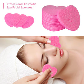 Spunspon close-up of unfolded sponge texture highlighting soft cellulose for gentle cleansing
