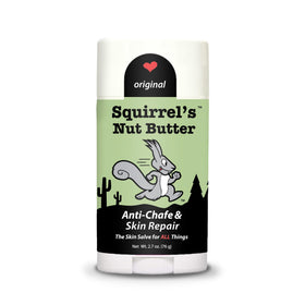 Squirrel's Nut Butter front tube view shows compact, portable protection