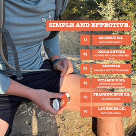 Squirrel's Nut Butter applied to inner thigh preventing chafing during run