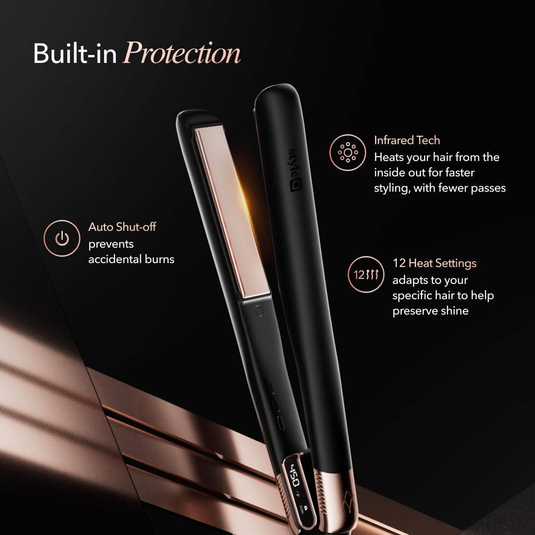 Skin Research Institute StyleQ temperature controls and display for customized heat settings