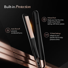 Skin Research Institute StyleQ temperature controls and display for customized heat settings