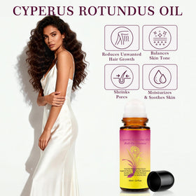 SRIOIO lineup of ingredient bottles showing key botanicals for soothing and hair reduction