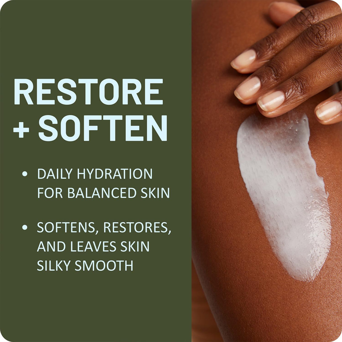 st. ives application on leg demonstrating instant absorption benefit