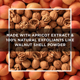 St. Ives ingredient label close-up highlighting apricot extract and natural exfoliants