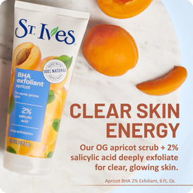 St. Ives texture close-up highlighting natural exfoliant beads for smoother skin