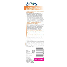 St. Ives close-up of creamy lotion texture demonstrating fast-absorbent benefit