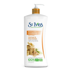 St. Ives front pump bottle showing label and easy dispensing for everyday hydration
