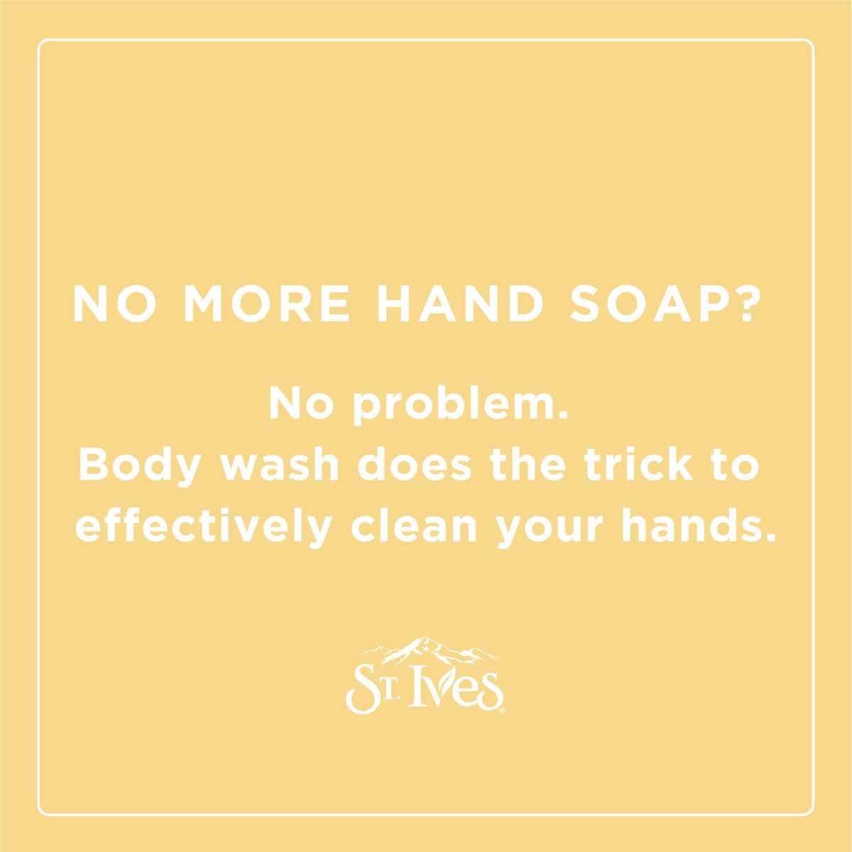 St. Ives in-shower use showing a fresh citrus experience and uplifted routine