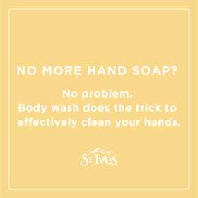 St. Ives in-shower use showing a fresh citrus experience and uplifted routine