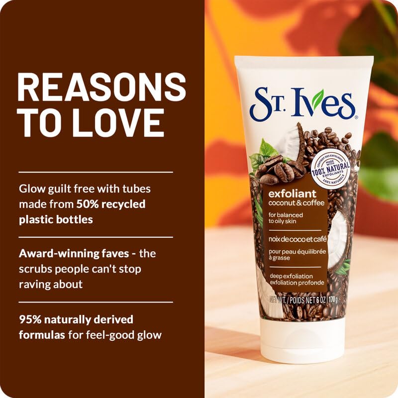 St. Ives ingredient label close-up showing paraben-free, vegan benefit