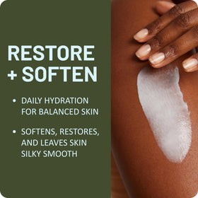 St. Ives lotion on hand showing smoother skin feel after application benefit