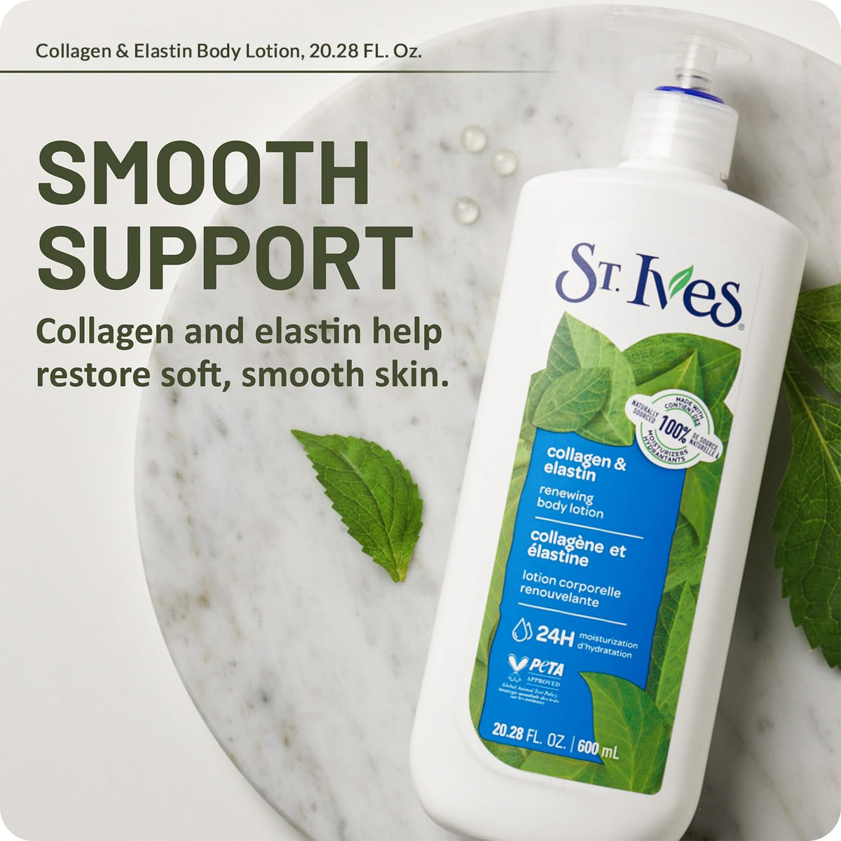 st. ives pump in hand dispensing lotion for easy daily use