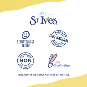 St. Ives tube held in hand showing compact size for travel convenience
