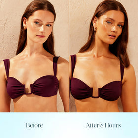 St.Tropez before and after arms displaying natural golden tan and quick results