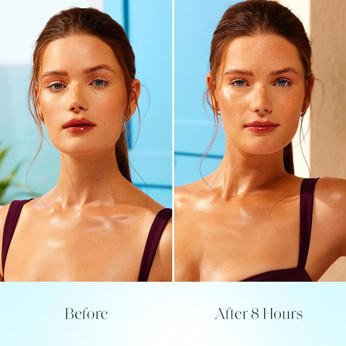 St.Tropez ingredient focus on hyaluronic acid vial highlighting hydration benefit