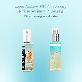 St.Tropez mist spraying fine droplets for even, quick-drying application