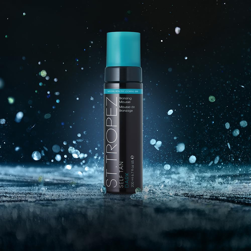 St.Tropez mousse texture close-up showing lightweight, quick-drying formula for smooth results