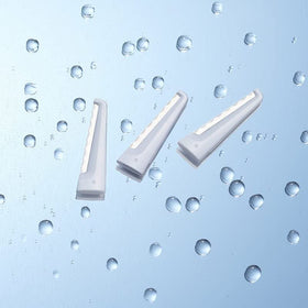 StackedSkincare lifestyle image on bathroom vanity signaling everyday routine ease and readiness