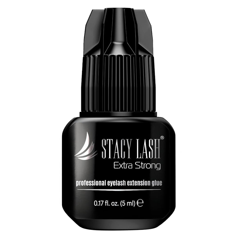 STACY LASH front packaging showing professional 5ml adhesive and long retention benefit