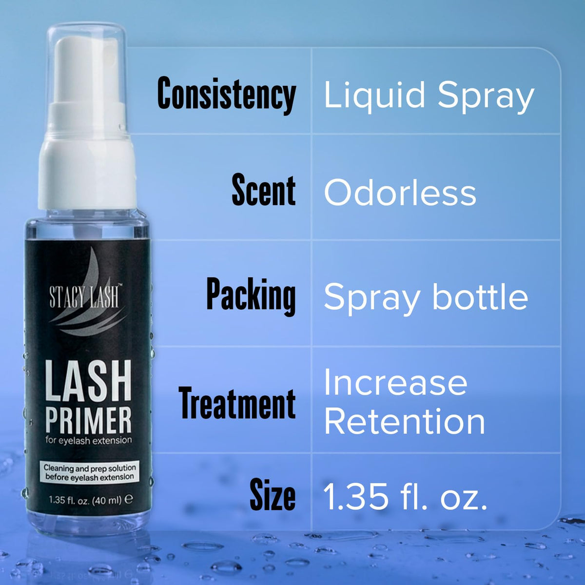 STACY LASH applied with microbrush demonstrating precise application and improved bonding