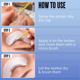 STACY LASH before and after lash surface showing cleaner lashes and better adhesive contact