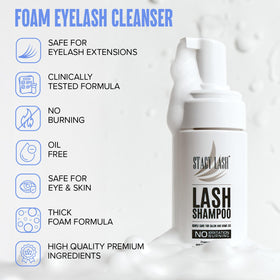 STACY LASH bottle label clear view displaying product information