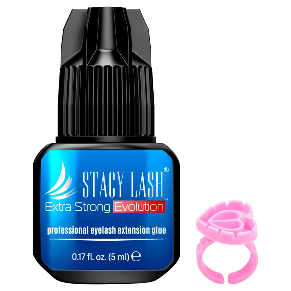 STACY LASH front bottle view showing brand and professional 5ml glue