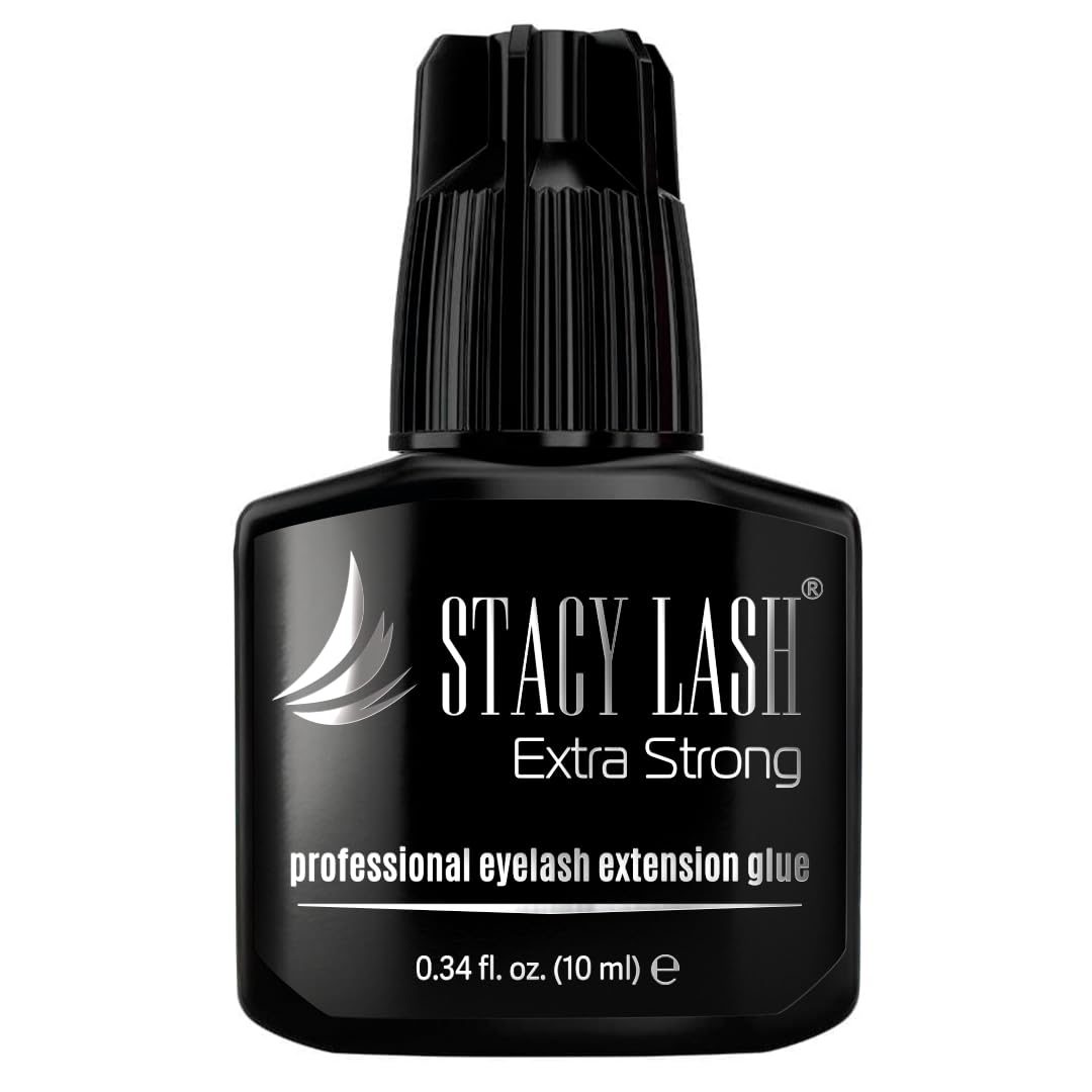 STACY LASH front packaging showing bottle and product benefit long retention
