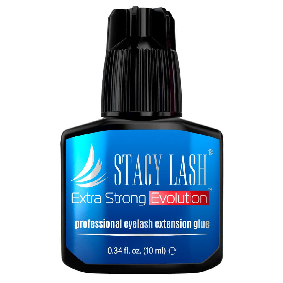 STACY LASH front packaging showing professional 10ml adhesive benefit quick identification