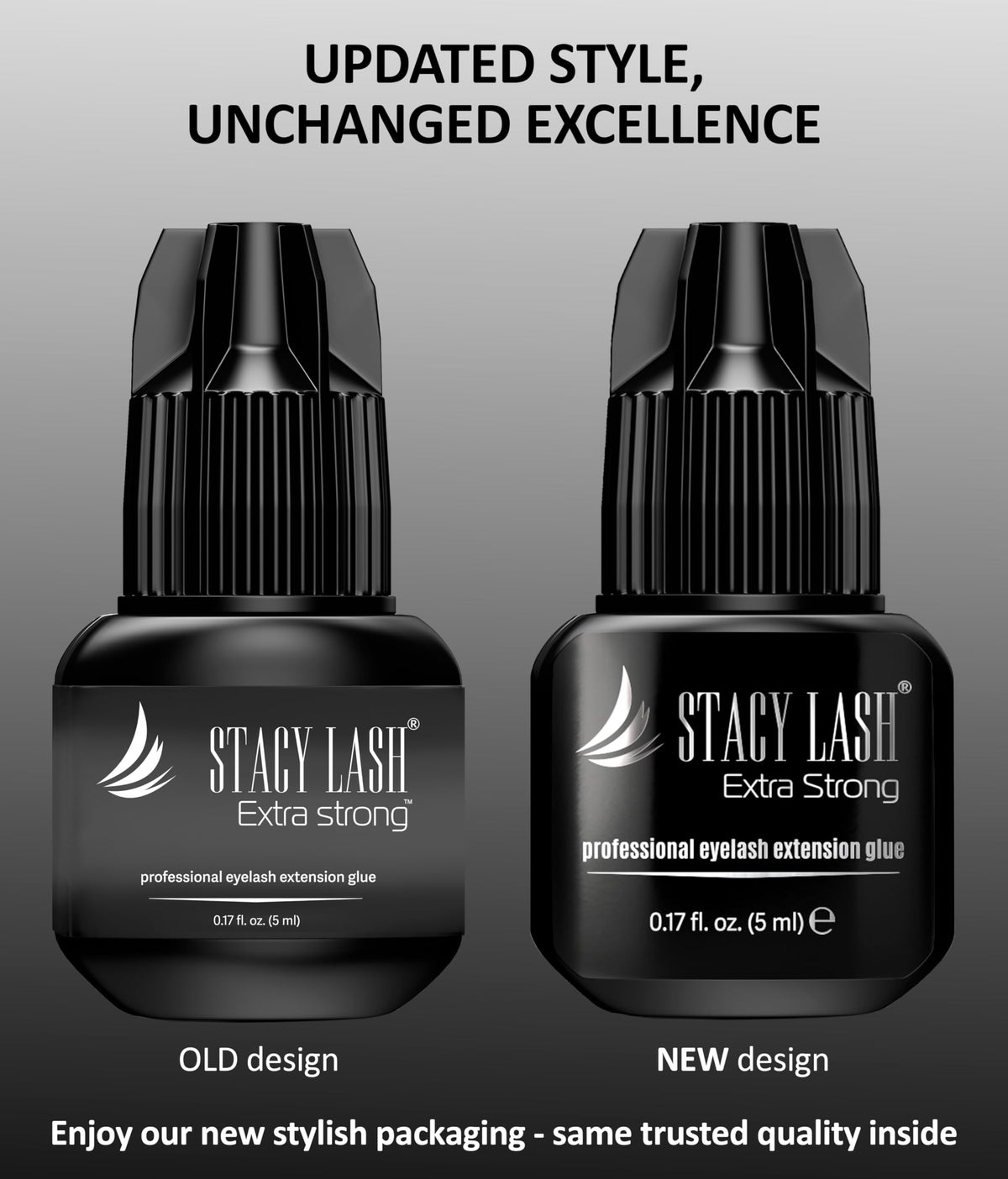 STACY LASH glue texture drop demonstrating smooth formula for secure bonding