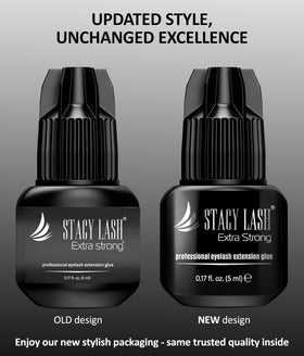 STACY LASH glue texture drop demonstrating smooth formula for secure bonding
