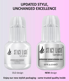STACY LASH adhesive nozzle detail for controlled application