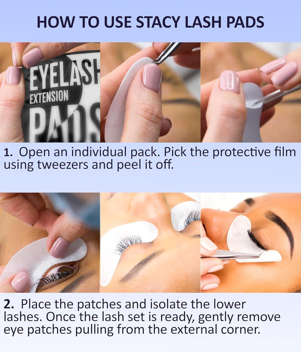 STACY LASH open package with pre-mapped liners for quick selection