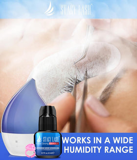 STACY LASH sealed packaging illustrating preserved glue quality