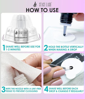 STACY LASH sealed packaging preserving glue freshness