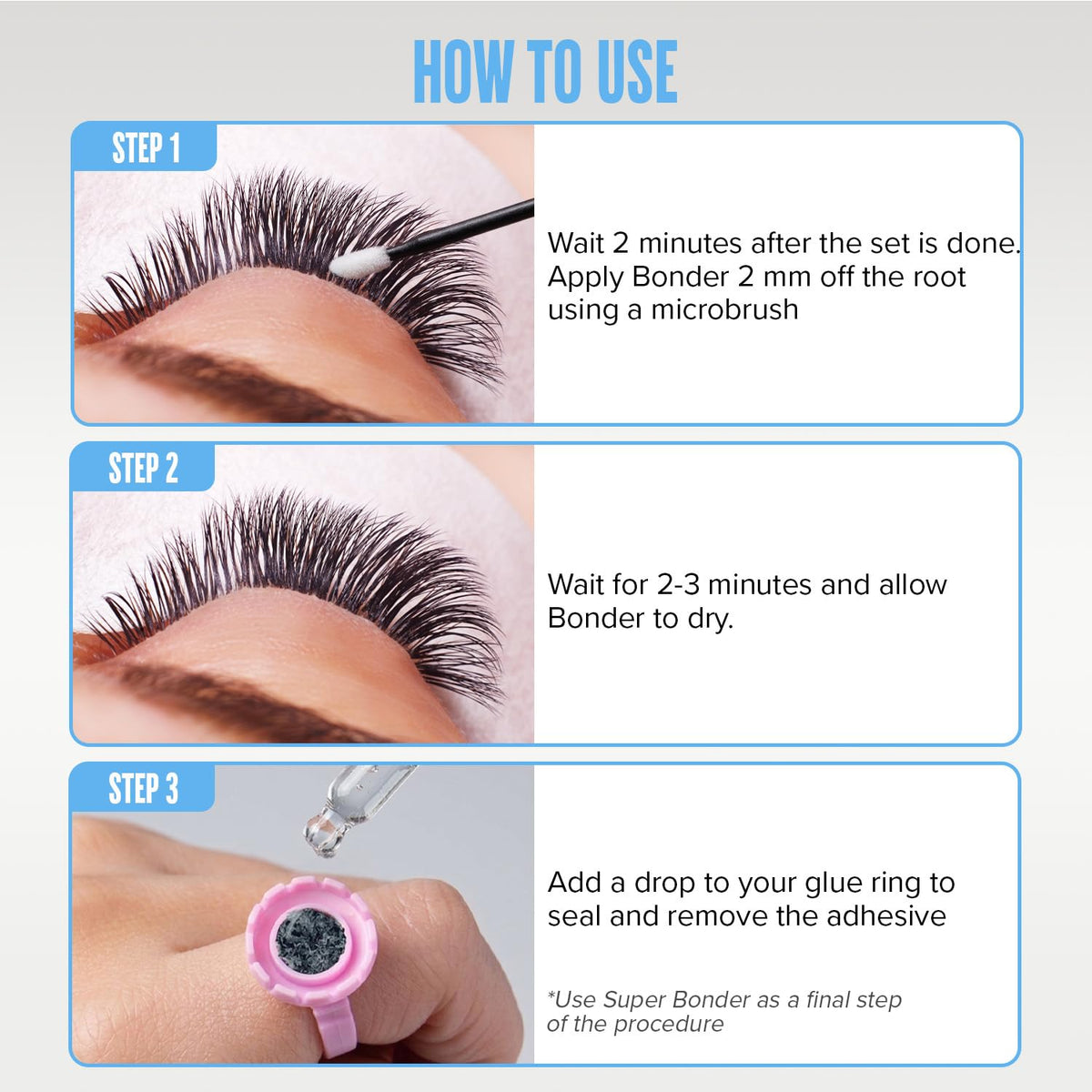 STACY LASH bottle beside a ruler for size and volume reference