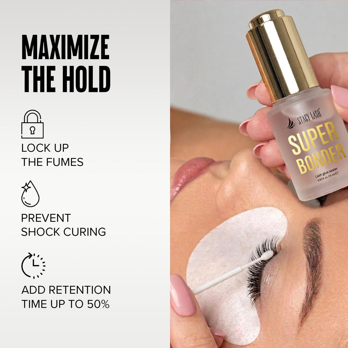 STACY LASH dropper detail for precise product control and economy