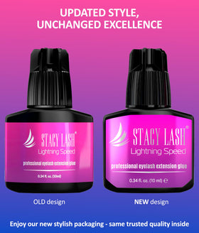 STACY LASH glue texture close-up highlighting low-viscosity easy spread benefit