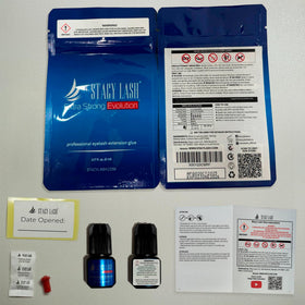STACY LASH label close-up highlighting safety instructions and cautions