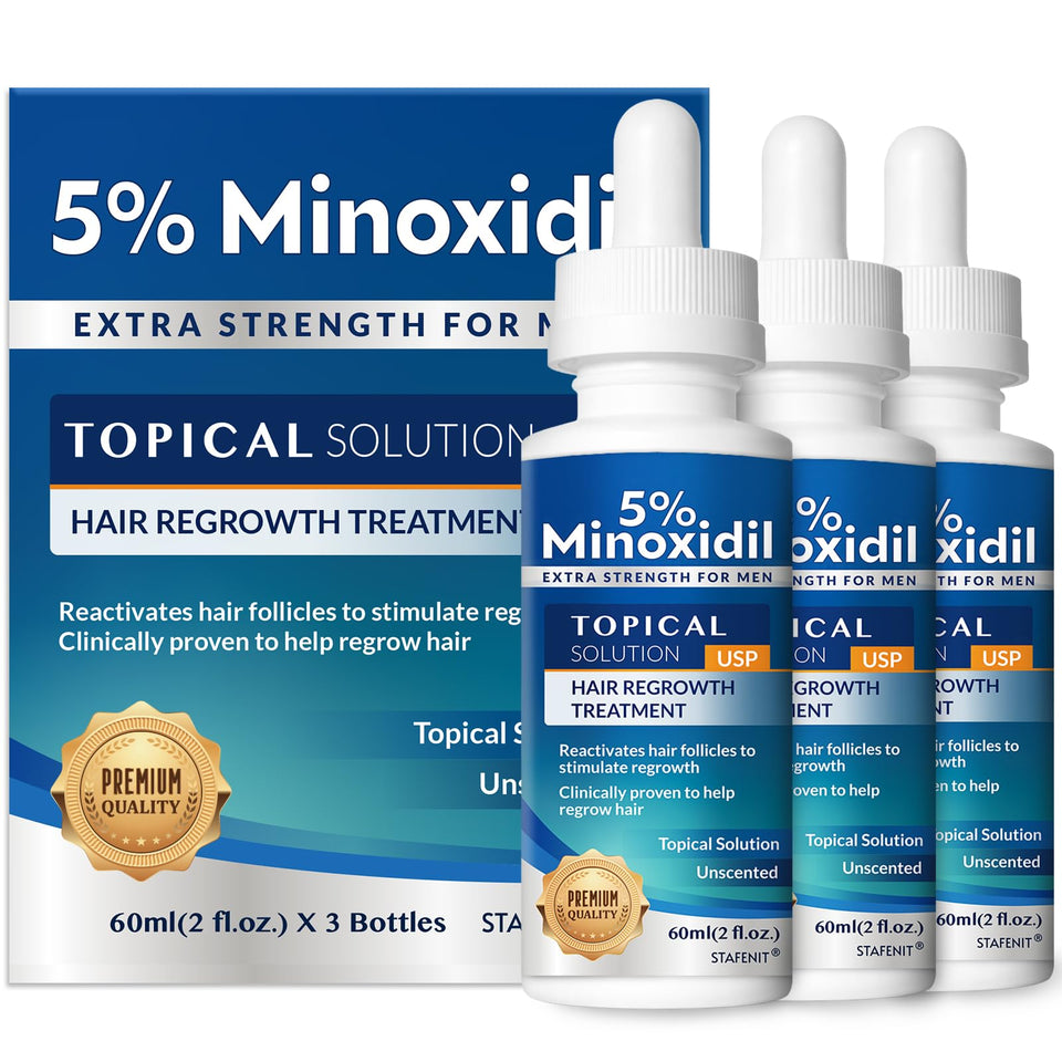 Stafenit front packaging showing 60ml bottle and clear brand benefits
