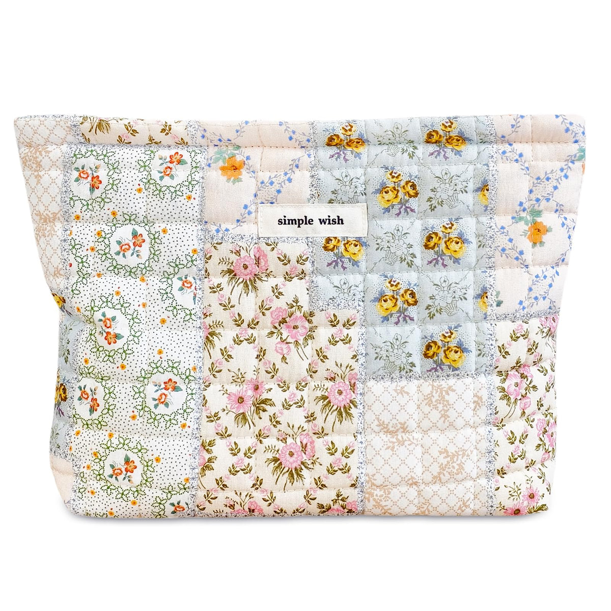 STARDW floral front view showing bright pattern and zipper, stylish and practical