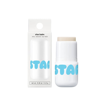 Starface Star Balm front packaging shows product and vanilla scent benefit