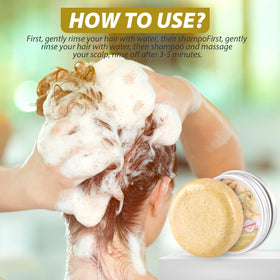 Starhig shampoo bar lather texture close-up showing moisturizing effect