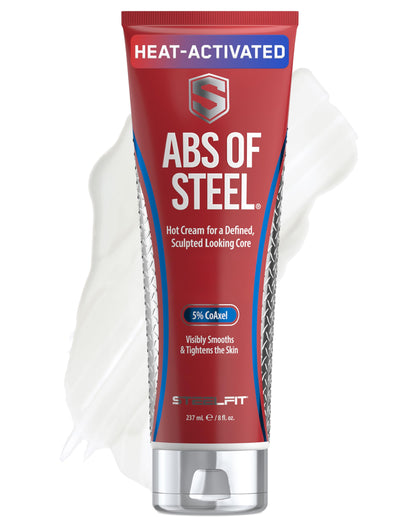SteelFit front packaging showing label and 8 oz bottle, conveys product clarity