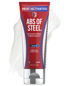 SteelFit front packaging tube showing product branding and size benefit
