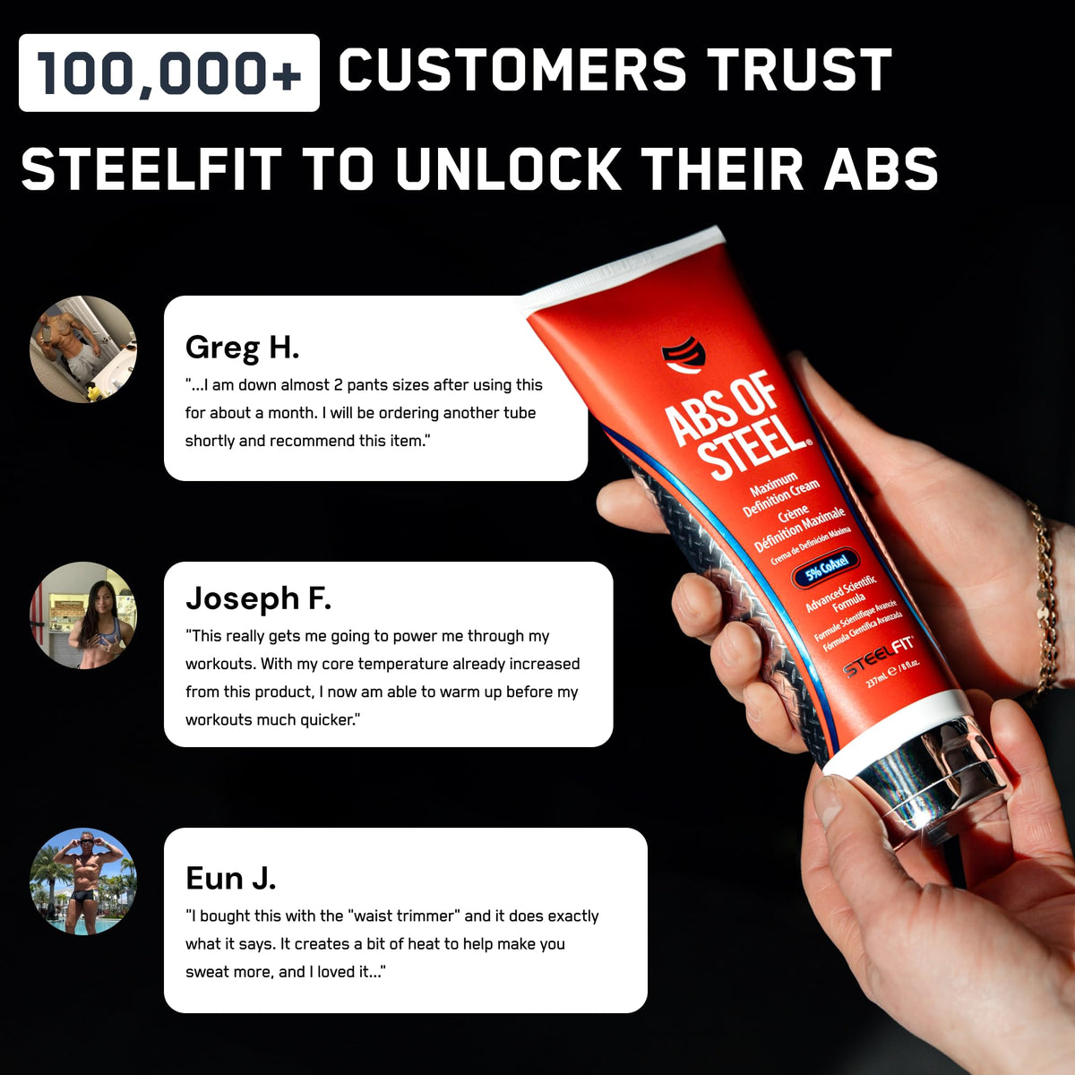 SteelFit bottle in a gym bag next to towel, suggests convenient preworkout use