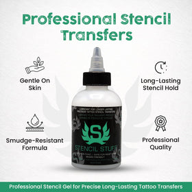 Stencil Stuff gel texture close-up showing smooth spreadability and control