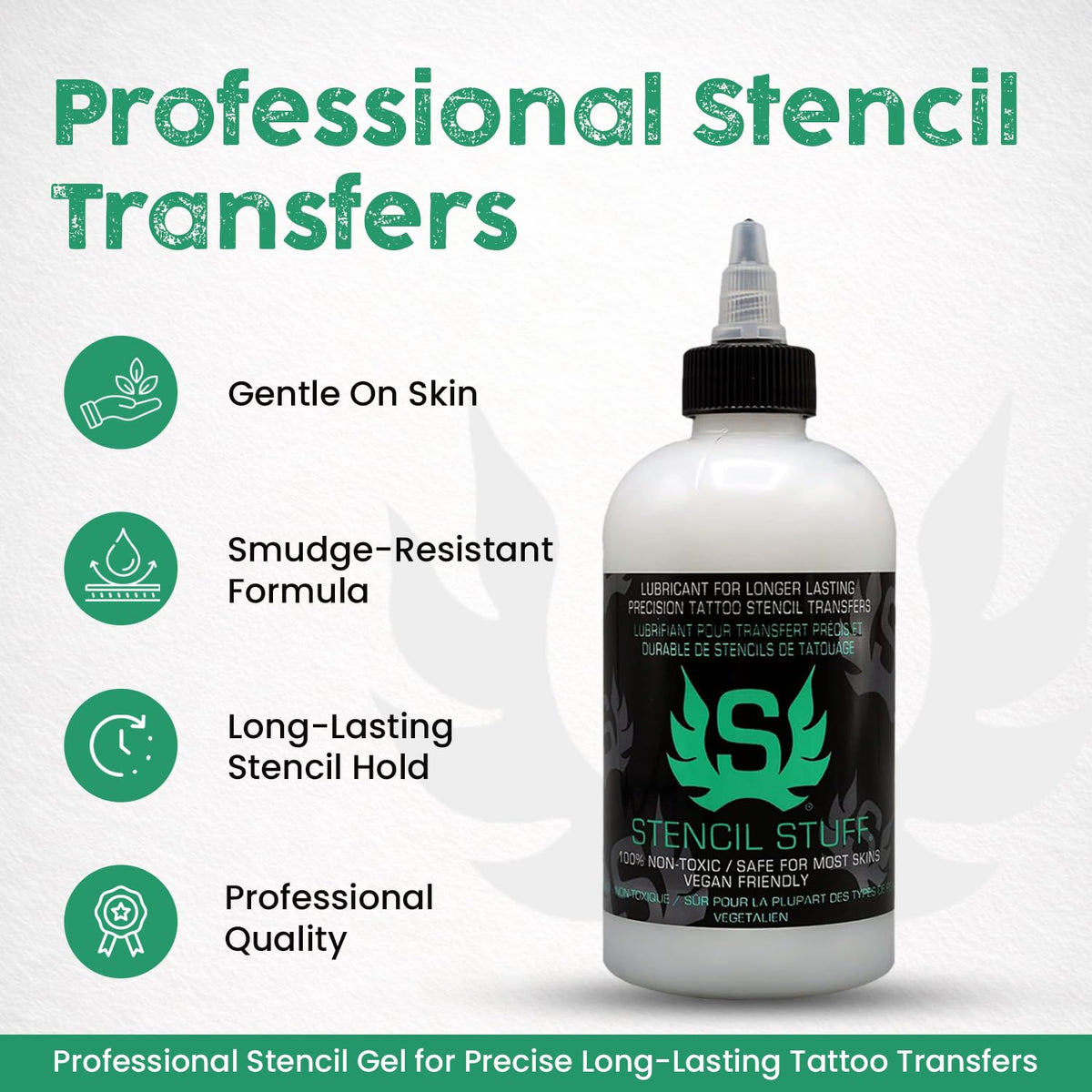 Stencil Stuff open top showing gel appearance and easy control for artists